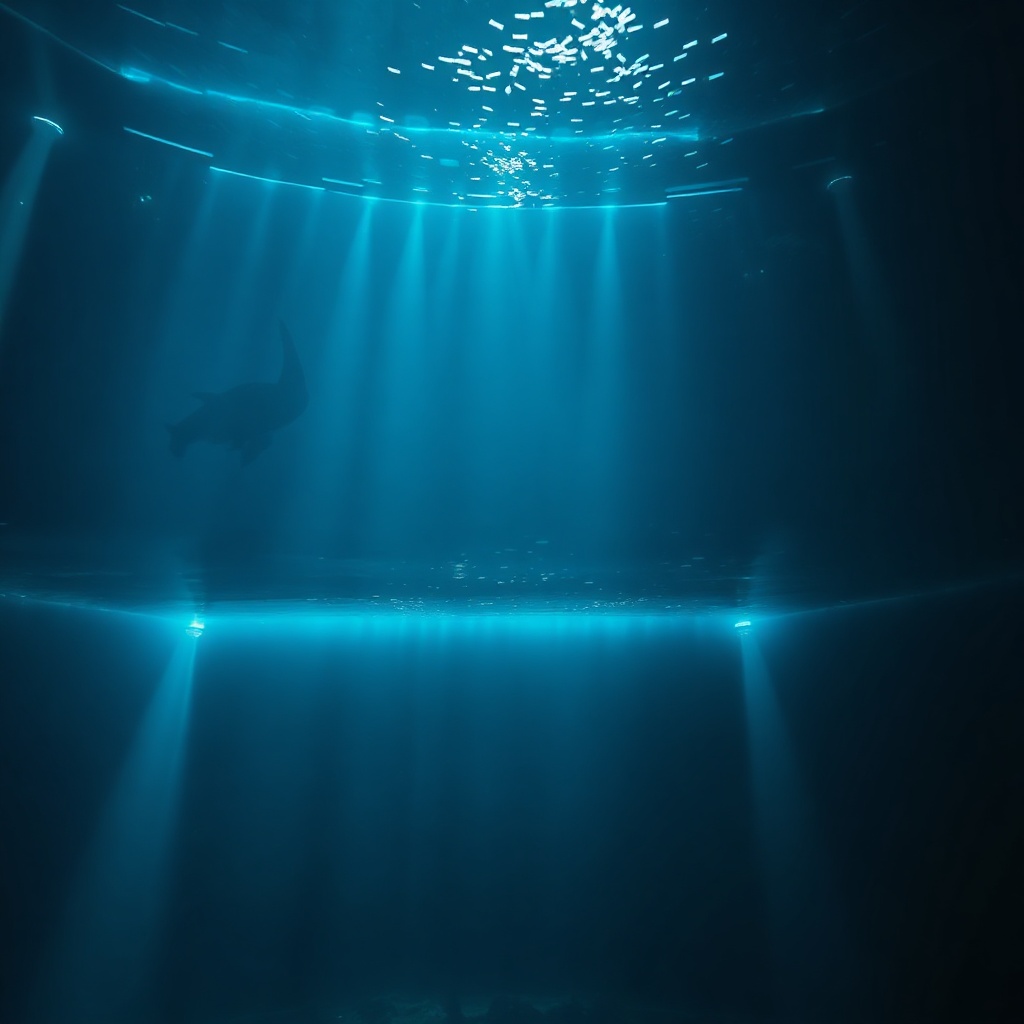 Deep abyss silhouette