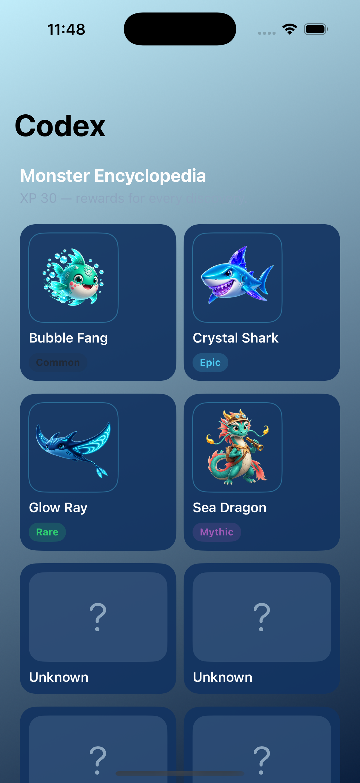 Codex grid screenshot